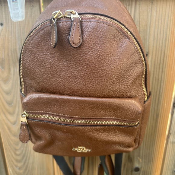 COACH Brown Backback - Picture 3 of 15